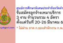 ศูนย์การศึกษาพิเศษประจำจังหวัดลำปาง รับสมัครลูกจ้างเหมาบริการ 4 อัตรา