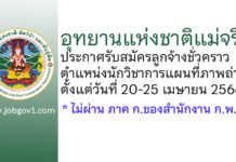 อุทยานแห่งชาติแม่จริม รับสมัครลูกจ้างชั่วคราว ตำแหน่งนักวิชาการแผนที่ภาพถ่าย