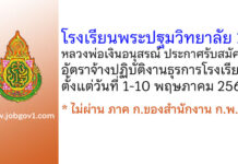 โรงเรียนพระปฐมวิทยาลัย 2 หลวงพ่อเงินอนุสรณ์ รับสมัครอัตราจ้างปฏิบัติงานธุรการโรงเรียน