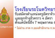 โรงเรียนระโนดวิทยา รับสมัครครูอัตราจ้าง และลูกจ้างชั่วคราว 4 อัตรา