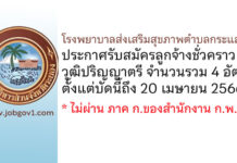 โรงพยาบาลส่งเสริมสุขภาพตำบลกระแสบน รับสมัครลูกจ้างชั่วคราว 4 อัตรา