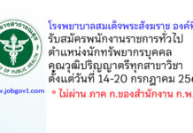 โรงพยาบาลสมเด็จพระสังฆราช องค์ที่ 17 รับสมัครพนักงานราชการทั่วไป ตำแหน่งนักทรัพยากรบุคคล
