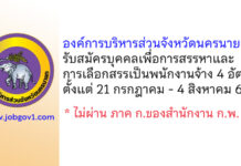 องค์การบริหารส่วนจังหวัดนครนายก รับสมัครบุคคลเพื่อการสรรหาและการเลือกสรรเป็นพนักงานจ้าง 4 อัตรา