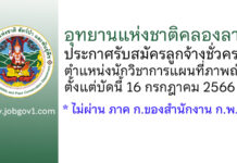 อุทยานแห่งชาติคลองลาน รับสมัครลูกจ้างชั่วคราว ตำแหน่งนักวิชาการแผนที่ภาพถ่าย