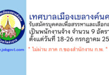เทศบาลเมืองเขลางค์นคร รับสมัครบุคคลเพื่อสรรหาและเลือกสรรเป็นพนักงานจ้าง 8 อัตรา