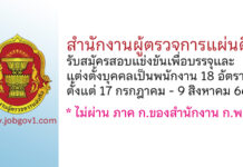 สำนักงานผู้ตรวจการแผ่นดิน รับสมัครสอบแข่งขันเพื่อบรรจุและแต่งตั้งบุคคลเป็นพนักงาน 18 อัตรา