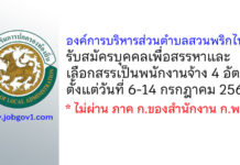 องค์การบริหารส่วนตำบลสวนพริกไทย รับสมัครบุคคลเพื่อสรรหาและเลือกสรรเป็นพนักงานจ้าง 4 อัตรา