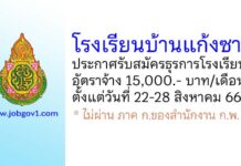 โรงเรียนบ้านแก้งซาว รับสมัครอัตราจ้างปฏิบัติงานธุรการโรงเรียน