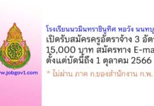 โรงเรียนนวมินทราชินูทิศ หอวัง นนทบุรี รับสมัครครูอัตราจ้าง 3 อัตรา