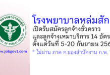 โรงพยาบาลหล่มสัก รับสมัครลูกจ้างชั่วคราว และลูกจ้างเหมาบริการ 14 อัตรา