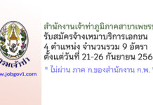 สำนักงานเจ้าท่าภูมิภาคสาขาเพชรบุรี รับสมัครจ้างเหมาบริการเอกชน 4 ตำแหน่ง 9 อัตรา