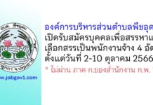 องค์การบริหารส่วนตำบลพืชอุดม รับสมัครบุคคลเพื่อสรรหาและเลือกสรรเป็นพนักงานจ้าง 4 อัตรา