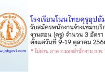 โรงเรียนโนนไทยคุรุอุปถัมภ์ รับสมัครพนักงานจ้างเหมาบริการงานสอน (ครู) จำนวน 3 อัตรา