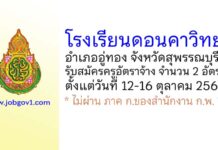 โรงเรียนดอนคาวิทยา รับสมัครครูอัตราจ้าง จำนวน 2 อัตรา