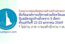 โรงพยาบาลส่งเสริมสุขภาพตำบลบ้านท่าสะอาด รับสมัครลูกจ้างชั่วคราว 3 อัตรา