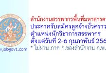 สำนักงานสรรพากรพื้นที่มหาสารคาม รับสมัครลูกจ้างชั่วคราว ตำแหน่งนักวิชาการสรรพากร