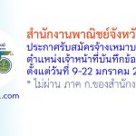 สำนักงานพาณิชย์จังหวัดสระบุรี รับสมัครจ้างเหมาบริการ ตำแหน่งเจ้าหน้าที่บันทึกข้อมูล
