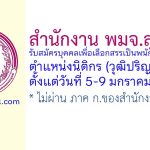 สำนักงาน พมจ.สุรินทร์ รับสมัครบุคคลเพื่อเลือกสรรเป็นพนักงานกองทุน ตำแหน่งนิติกร