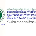 สถานีอนามัยเฉลิมพระเกียรติ 60 พรรษา นวมินทราชินี จังหวัดลพบุรี รับสมัครลูกจ้างชั่วคราว ตำแหน่งนักวิชาการสาธารณสุข 2 อัตรา