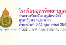 โรงเรียนอุดรพิทยานุกูล รับสมัครครูอัตราจ้าง สาขาวิชาเอกแนะแนว