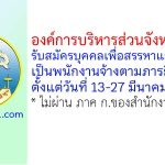 องค์การบริหารส่วนจังหวัดลำพูน รับสมัครบุคคลเพื่อสรรหาและเลือกสรรเป็นพนักงานจ้างตามภารกิจ 4 อัตรา