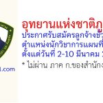 อุทยานแห่งชาติภูผาม่าน รับสมัครลูกจ้างชั่วคราว ตำแหน่งนักวิชาการแผนที่ภาพถ่าย