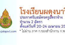 โรงเรียนผดุงนารี รับสมัครครูอัตราจ้าง 2 อัตรา