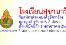 โรงเรียนสุขานารี รับสมัครครูอัตราจ้าง และลูกจ้างชั่วคราว 3 อัตรา