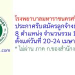 โรงพยาบาลมหาราชนครศรีธรรมราช รับสมัครลูกจ้างชั่วคราว 11 อัตรา