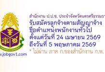 สำนักงาน ป.ป.ช. ประจำจังหวัดนครศรีธรรมราช รับสมัครลูกจ้างตามสัญญาจ้าง ตำแหน่งพนักงานทั่วไป