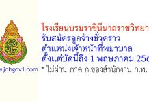 โรงเรียนบรมราชินีนาถราชวิทยาลัย รับสมัครลูกจ้างชั่วคราว ตำแหน่งเจ้าหน้าที่พยาบาล
