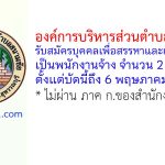 องค์การบริหารส่วนตำบลสนามชัย รับสมัครบุคคลเพื่อสรรหาและเลือกสรรเป็นพนักงานจ้าง 2 อัตรา