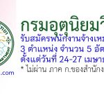 กรมอุตุนิยมวิทยา รับสมัครพนักงานจ้างเหมาบริการ 5 อัตรา