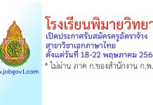 โรงเรียนพิมายวิทยา รับสมัครครูอัตราจ้าง สาขาวิชาเอกภาษาไทย