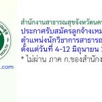 สำนักงานสาธารณสุขจังหวัดนครศรีธรรมราช รับสมัครลูกจ้างเหมาบริการ ตำแหน่งนักวิชาการสาธารณสุข