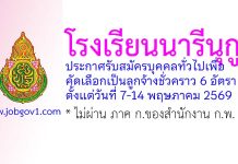 โรงเรียนนารีนุกูล รับสมัครลูกจ้างชั่วคราว 6 อัตรา