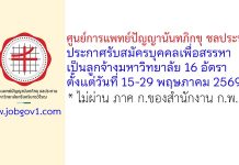ศูนย์การแพทย์ปัญญานันทภิกขุ ชลประทาน รับสมัครบุคคลเพื่อสรรหาเป็นลูกจ้างมหาวิทยาลัย 16 อัตรา