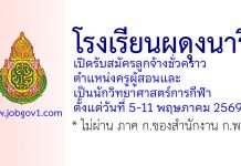 โรงเรียนผดุงนารี รับสมัครลูกจ้างชั่วคราว ตำแหน่งครูผู้สอนและเป็นนักวิทยาศาสตร์การกีฬา