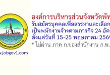 องค์การบริหารส่วนจังหวัดพัทลุง รับสมัครบุคคลเพื่อสรรหาและเลือกสรรเป็นพนักงานจ้างตามภารกิจ 24 อัตรา