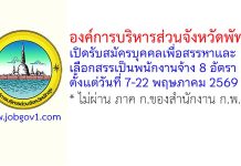 องค์การบริหารส่วนจังหวัดพัทลุง รับสมัครบุคคลเพื่อสรรหาและเลือกสรรเป็นพนักงานจ้าง 8 อัตรา