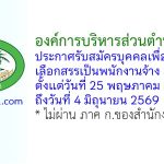 องค์การบริหารส่วนตำบลบางป่า รับสมัครบุคคลเพื่อสรรหาและเลือกสรรเป็นพนักงานจ้าง 3 อัตรา