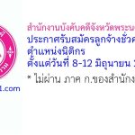 สำนักงานบังคับคดีจังหวัดพระนครศรีอยุธยา รับสมัครลูกจ้างชั่วคราว ตำแหน่งนิติกร