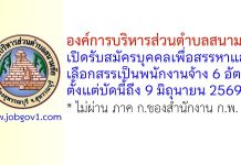 องค์การบริหารส่วนตำบลสนามชัย รับสมัครบุคคลเพื่อสรรหาและเลือกสรรเป็นพนักงานจ้าง 6 อัตรา