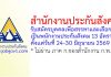 สำนักงานประกันสังคม รับสมัครบุคคลเพื่อสรรหาและเลือกสรรเป็นพนักงานประกันสังคม 13 อัตรา