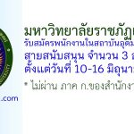 มหาวิทยาลัยราชภัฏเทพสตรี รับสมัครพนักงานในสถาบันอุดมศึกษา สายสนับสนุน 3 อัตรา