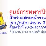 ศูนย์การทหารปืนใหญ่ รับสมัครพนักงานราชการ 3 อัตรา