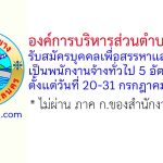 องค์การบริหารส่วนตำบลห้วยยาง รับสมัครบุคคลเพื่อสรรหาและเลือกสรรเป็นพนักงานจ้างทั่วไป 5 อัตรา