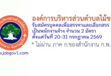 องค์การบริหารส่วนตำบลไม้ขาว รับสมัครบุคคลเพื่อสรรหาและเลือกสรรเป็นพนักงานจ้าง 2 อัตรา