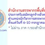 สำนักงานสรรพากรพื้นที่นครสวรรค์ รับสมัครลูกจ้างชั่วคราว ตำแหน่งนักวิชาการสรรพากร