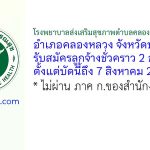 โรงพยาบาลส่งเสริมสุขภาพตำบลคลองสาม หมู่ที่ 8 รับสมัครลูกจ้างชั่วคราว 2 อัตรา